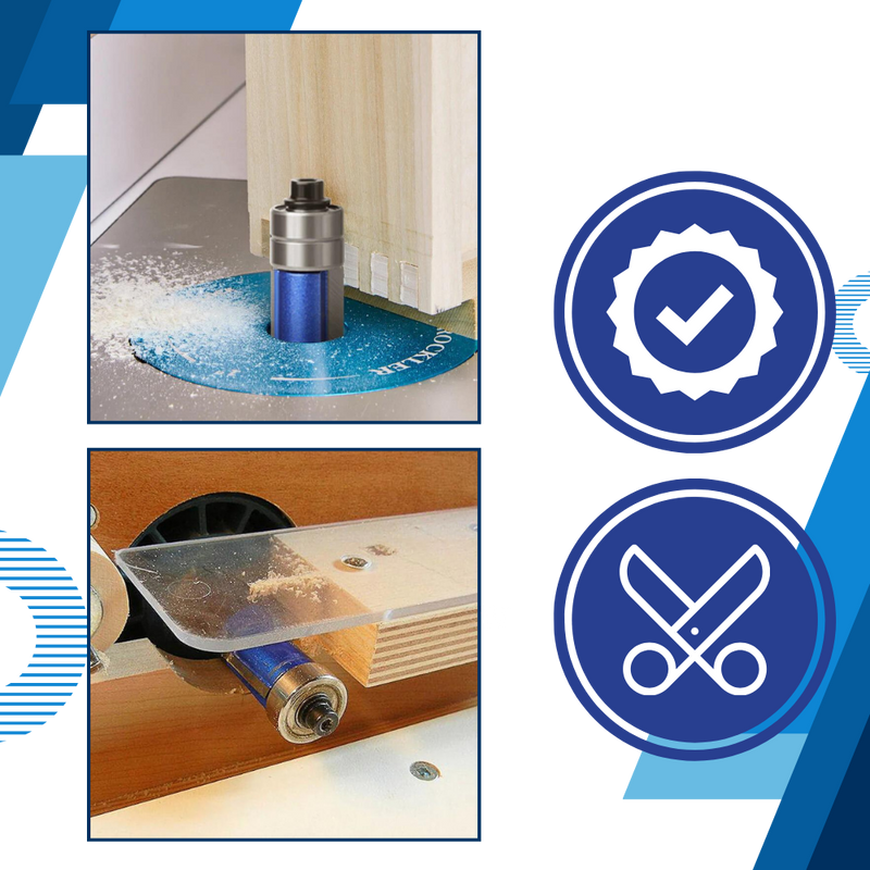 Fraises à roulement anti-rebond pour le bois