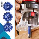 Fraises à roulement anti-rebond pour le bois