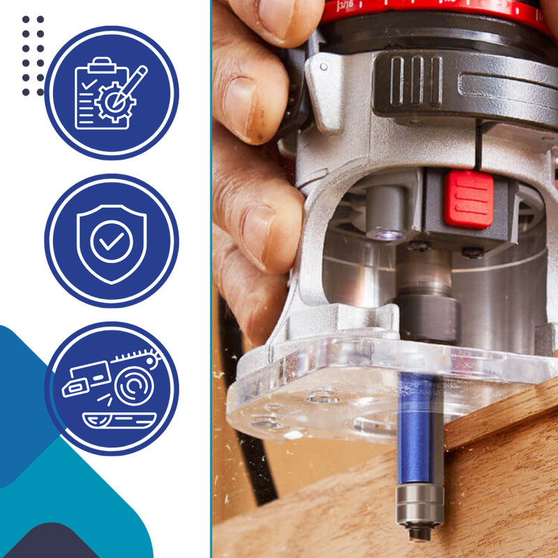 Fraises à roulement anti-rebond pour le bois