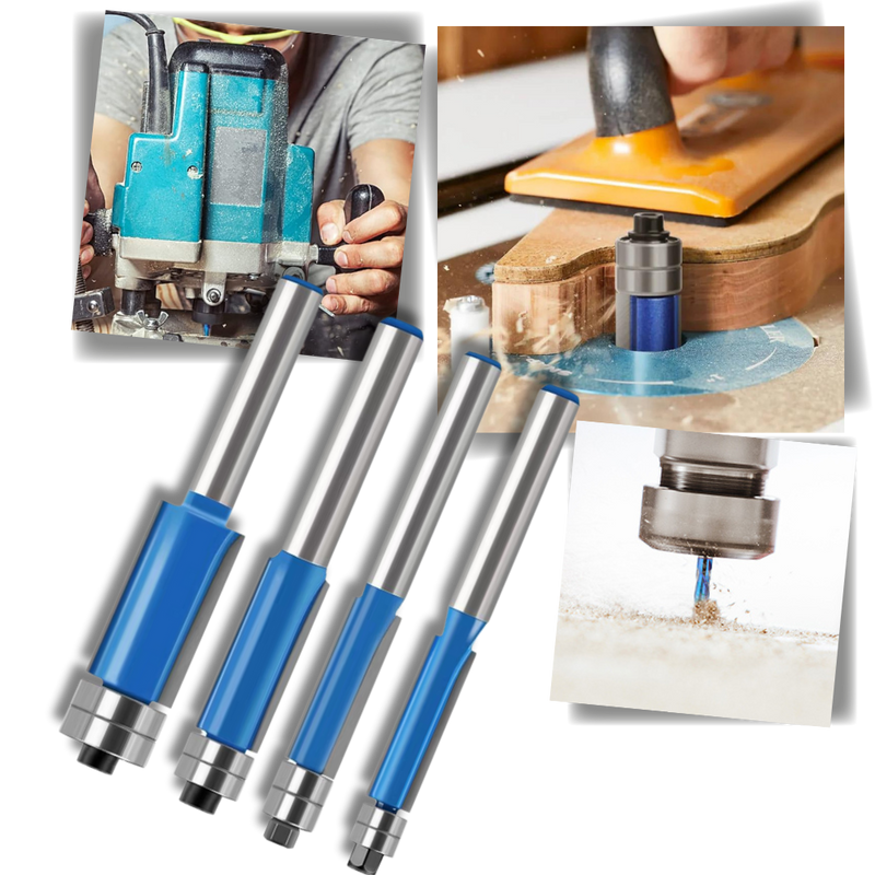 Fraises à roulement anti-rebond pour le bois