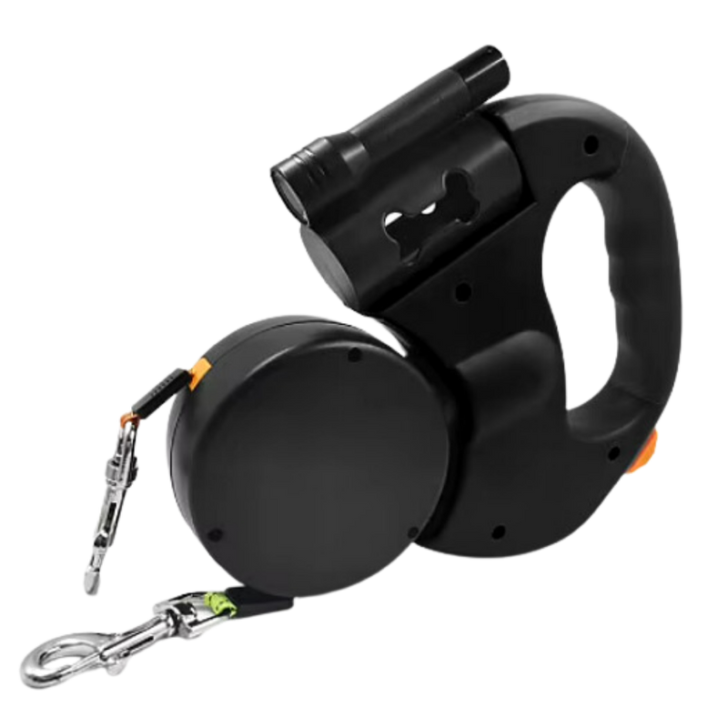 Laisse rétractable anti-enroulement pour chien