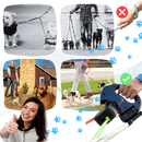 Laisse rétractable anti-enroulement pour chien