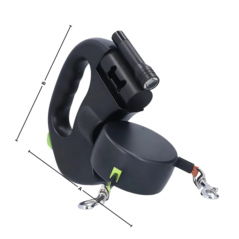 Laisse rétractable anti-enroulement pour chien