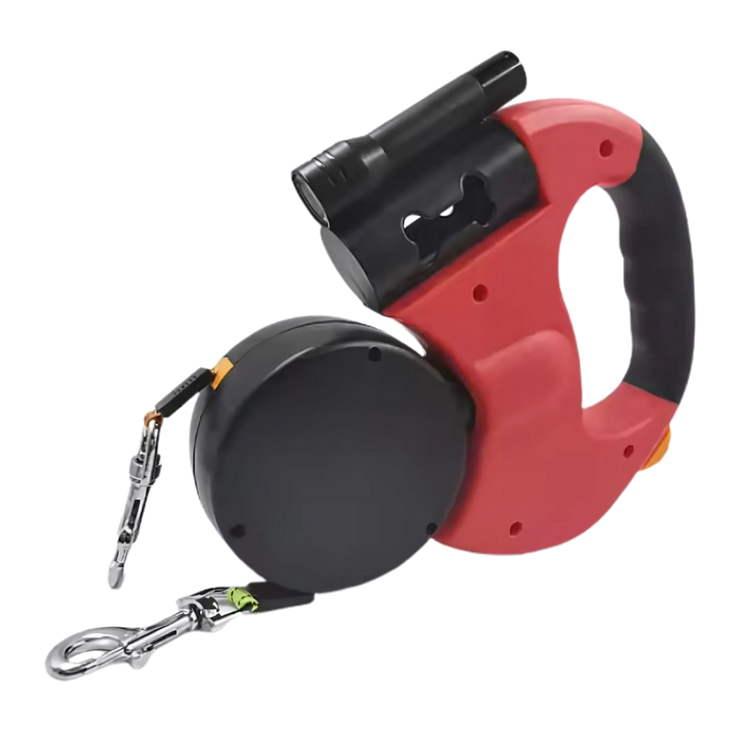 Laisse rétractable anti-enroulement pour chien