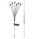 Lumières solaires à LED automatiques étanches pour extérieur