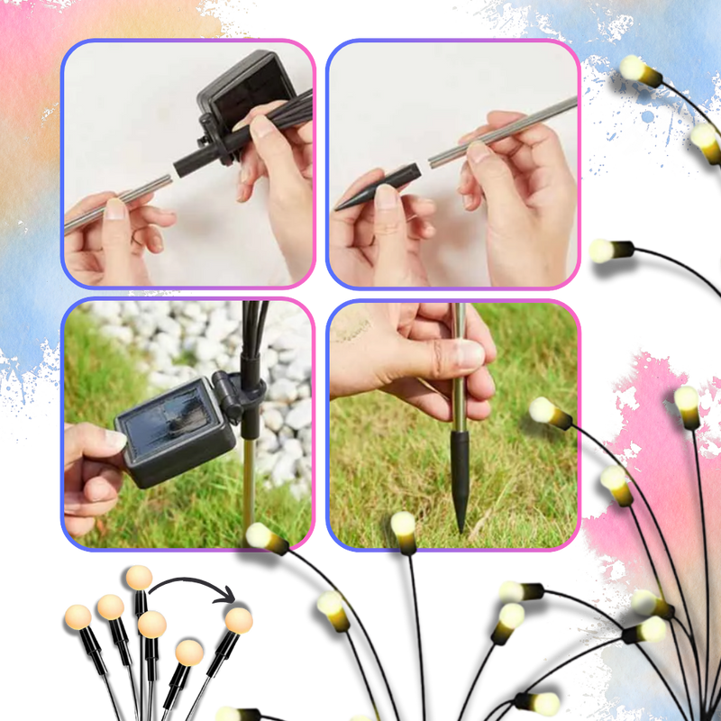 Lumières solaires à LED automatiques étanches pour extérieur