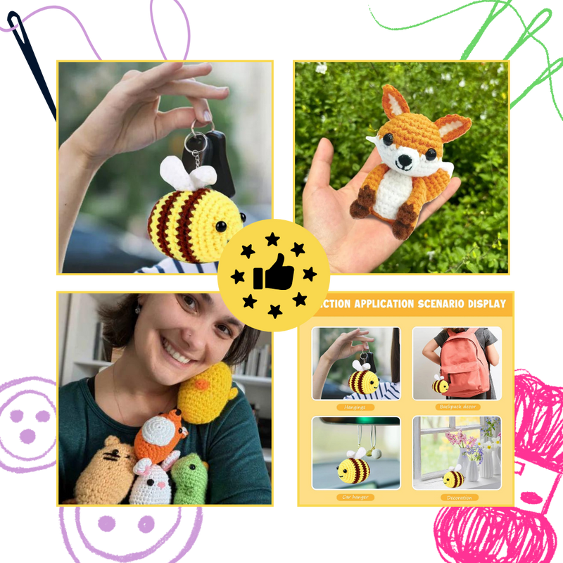 Kits de Crochet Créatifs d'Animaux pour débutants