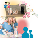 Mini Karaoké Bluetooth à double micro pour enfants