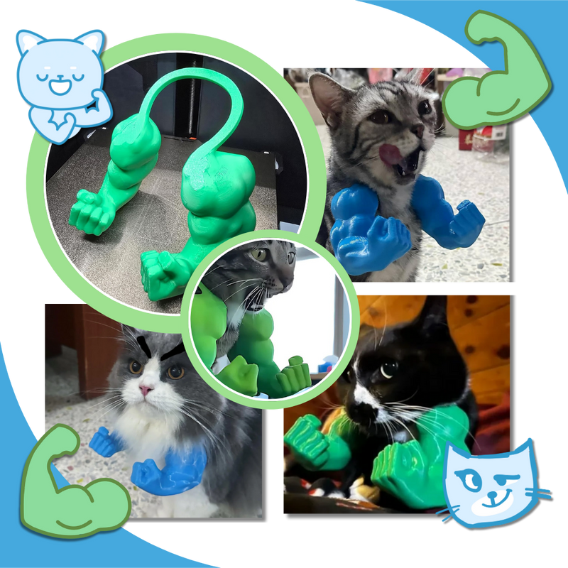 Costume pour chat bras de bodybuilder