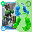 Costume pour chat bras de bodybuilder