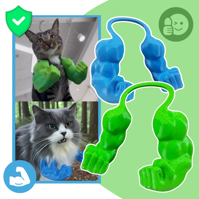 Costume pour chat bras de bodybuilder