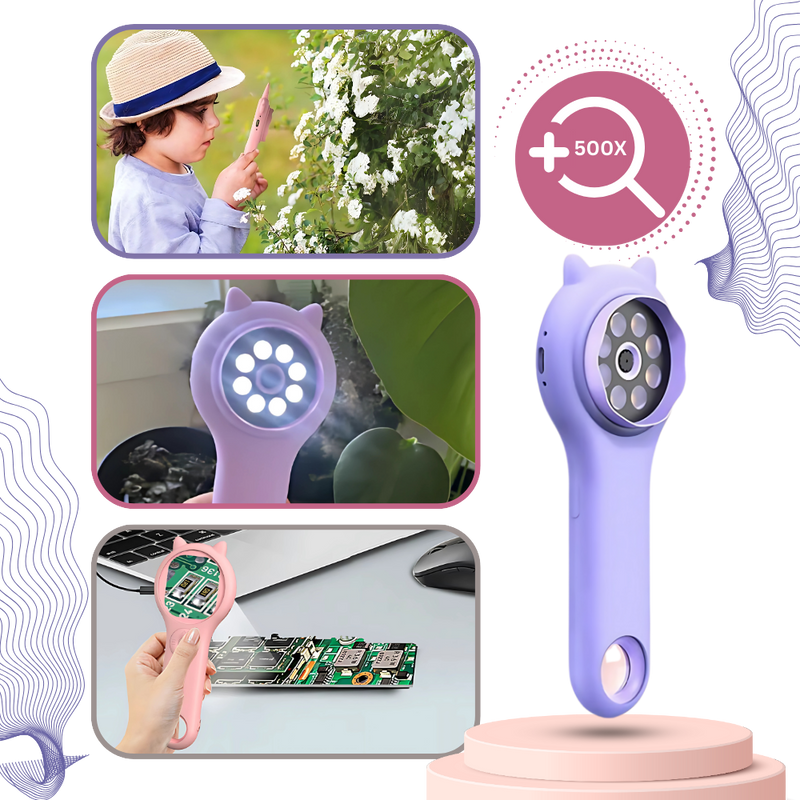 Microscope portable à visibilité optimale