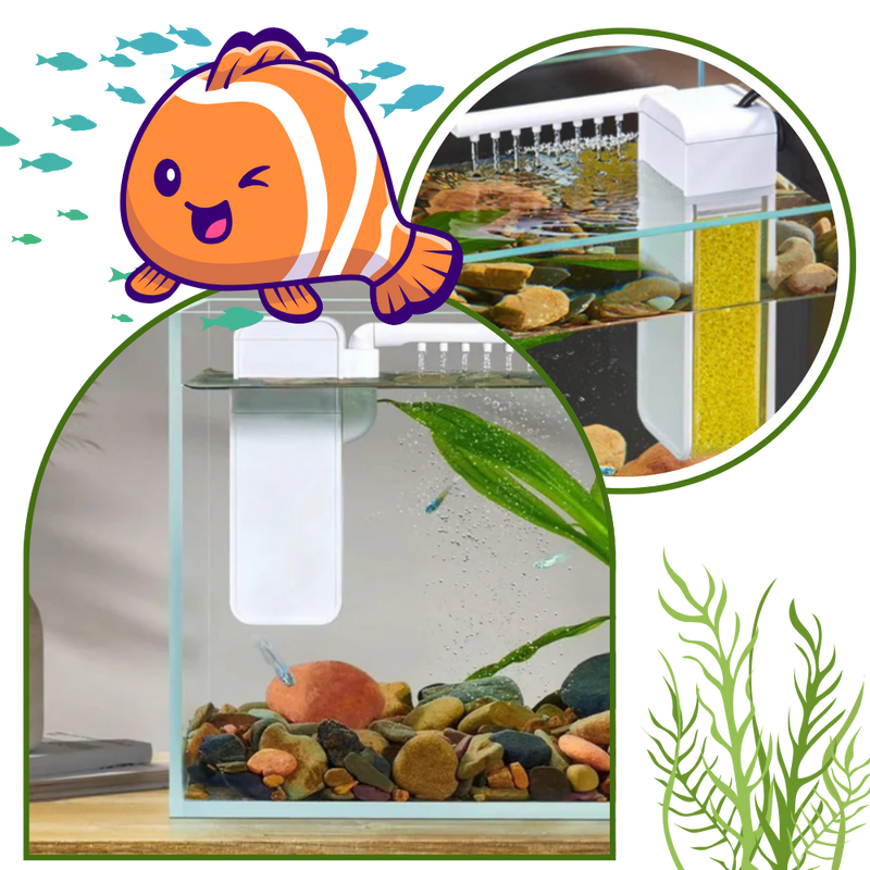 Pompe à filtre pour aquarium anti-colmatage