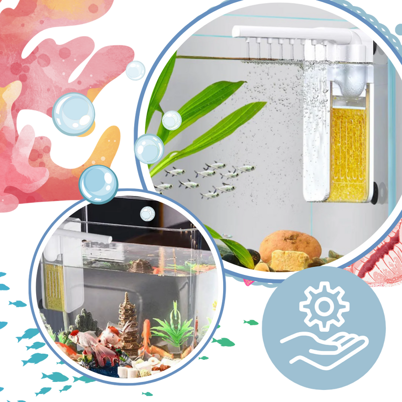 Pompe à filtre pour aquarium anti-colmatage