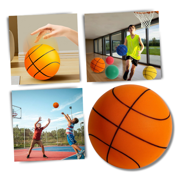 Ballon de basket silencieux, amusant et coloré