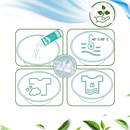 Solution de nettoyage à l'eau de Javel pour la protection des couleurs