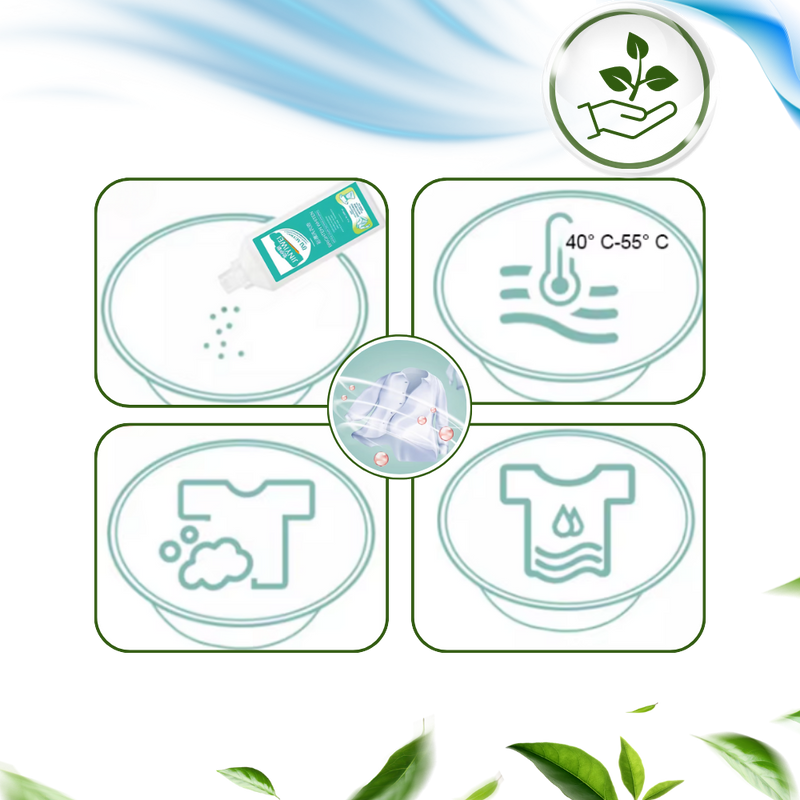 Solution de nettoyage à l'eau de Javel pour la protection des couleurs