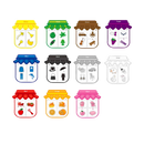 Magnets éducatifs colorés