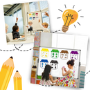 Magnets éducatifs colorés