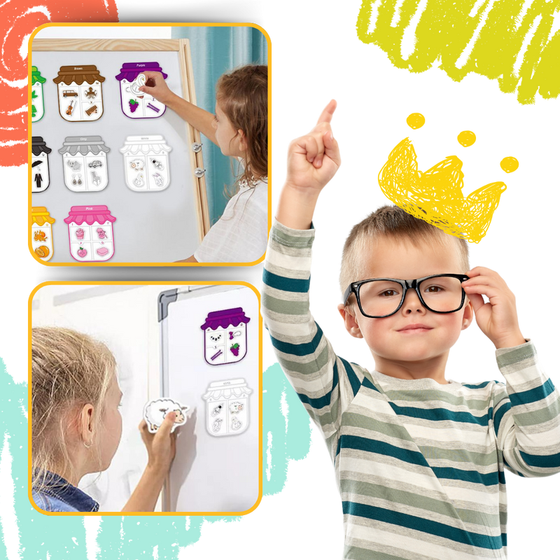 Magnets éducatifs colorés