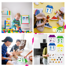 Magnets éducatifs colorés