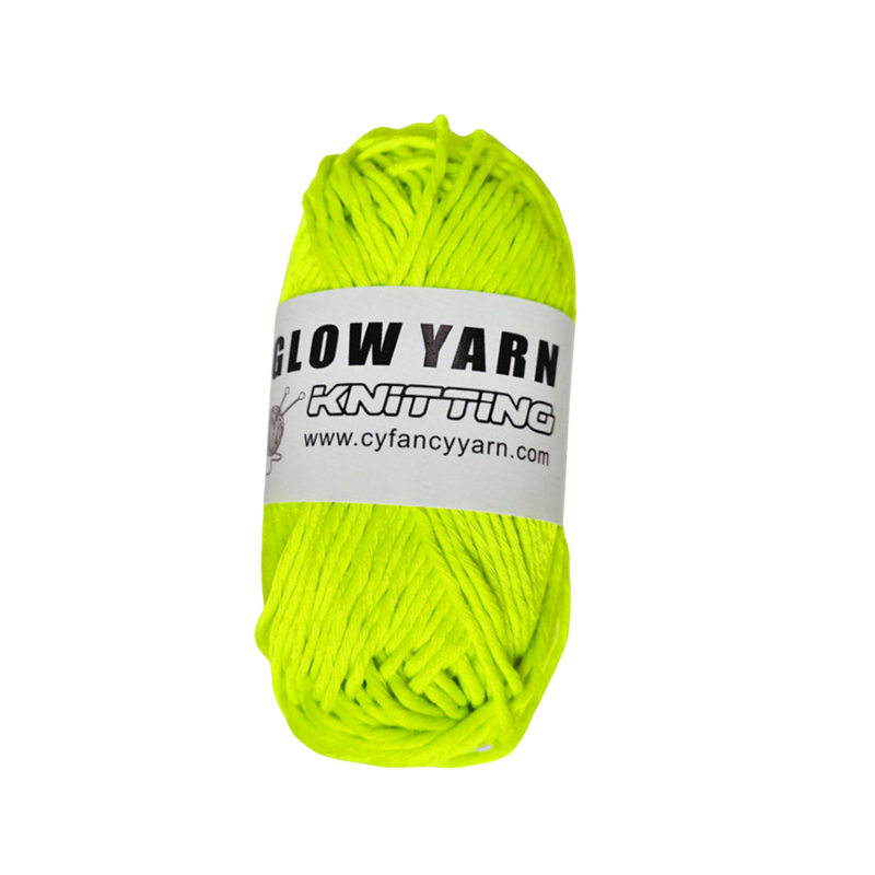 Fil phosphorescent coloré