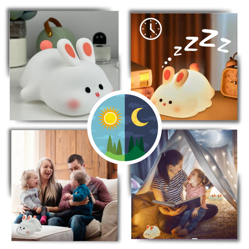 Veilleuse lapin adorable et douillette