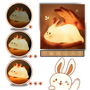 Veilleuse lapin adorable et douillette