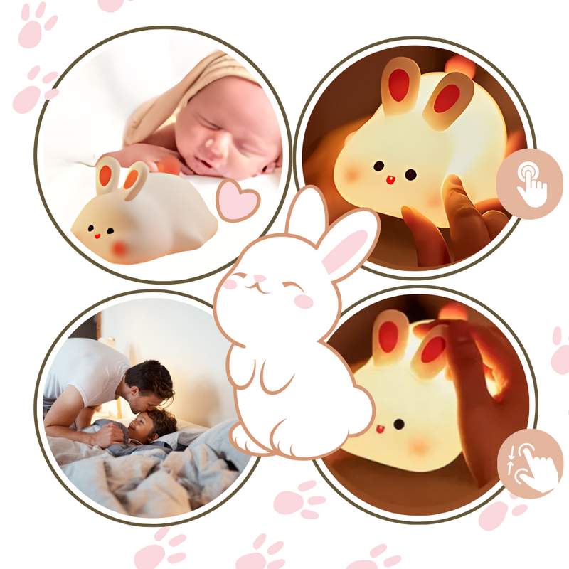 Veilleuse lapin adorable et douillette