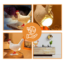 Lampe douce en forme de poule