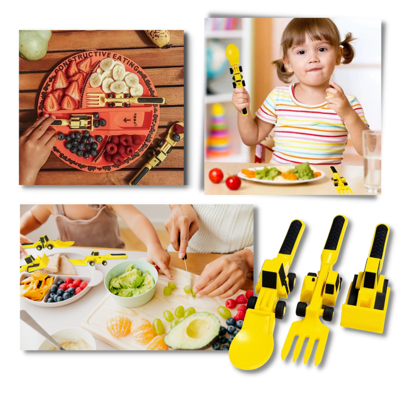 Ensemble d'assiettes et couverts Créatifs