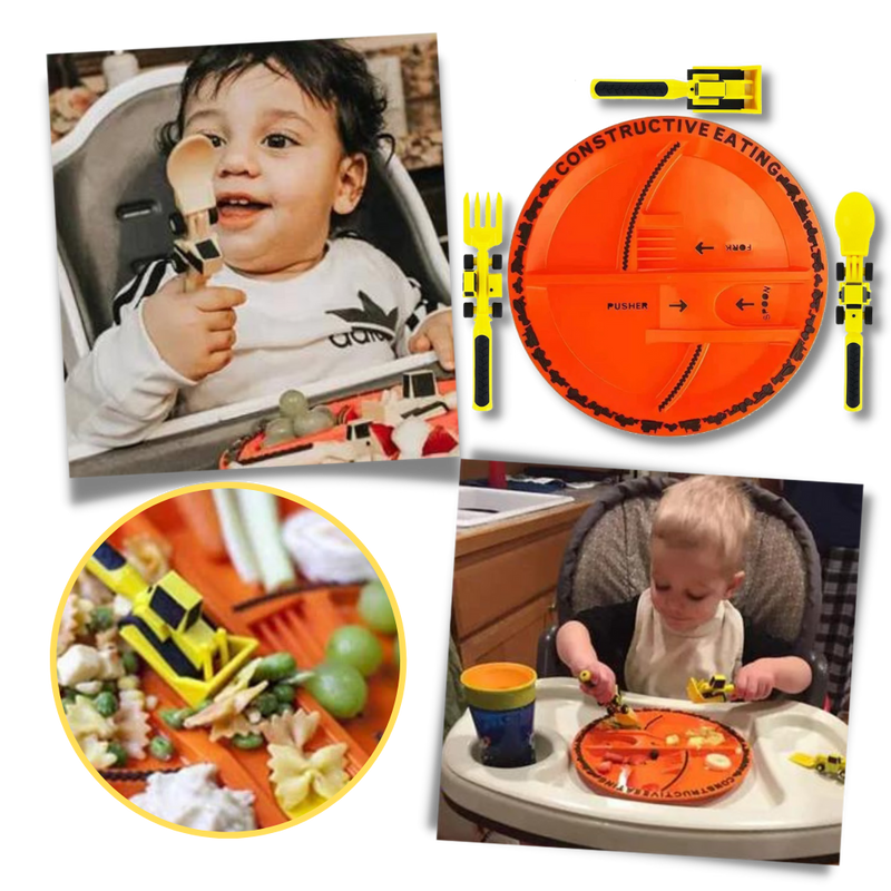 Ensemble d'assiettes et couverts Créatifs