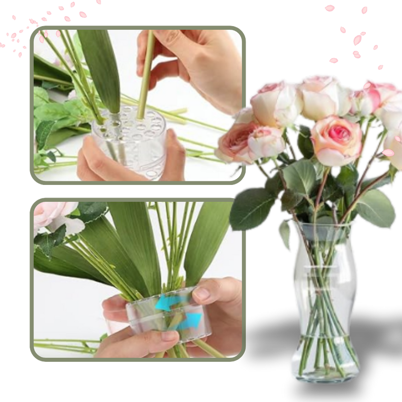 Support créatif pour compositions florales