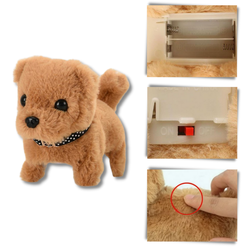Jouet interactif chiot câlin
