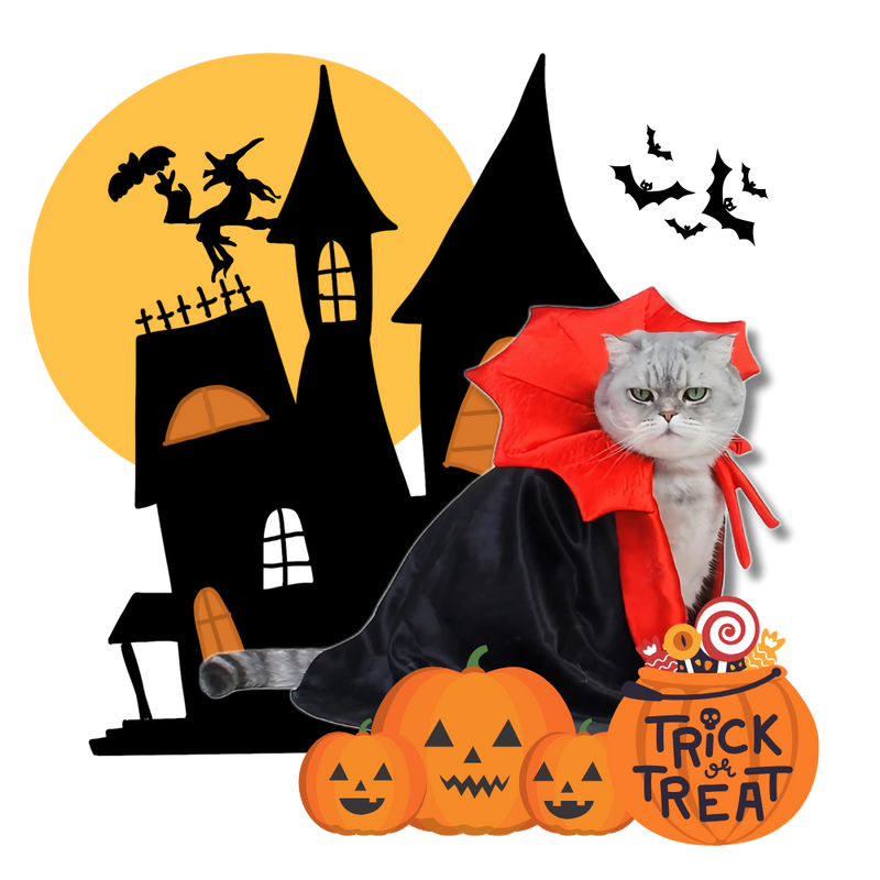 Costume d'Halloween Dracula pour animaux de compagnie