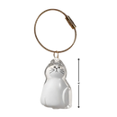 Porte-clés capsule poils de chat
