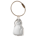 Porte-clés capsule poils de chat