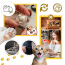 Porte-clés capsule poils de chat