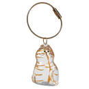 Porte-clés capsule poils de chat