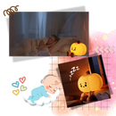 Veilleuse citrouille mignonne et triste