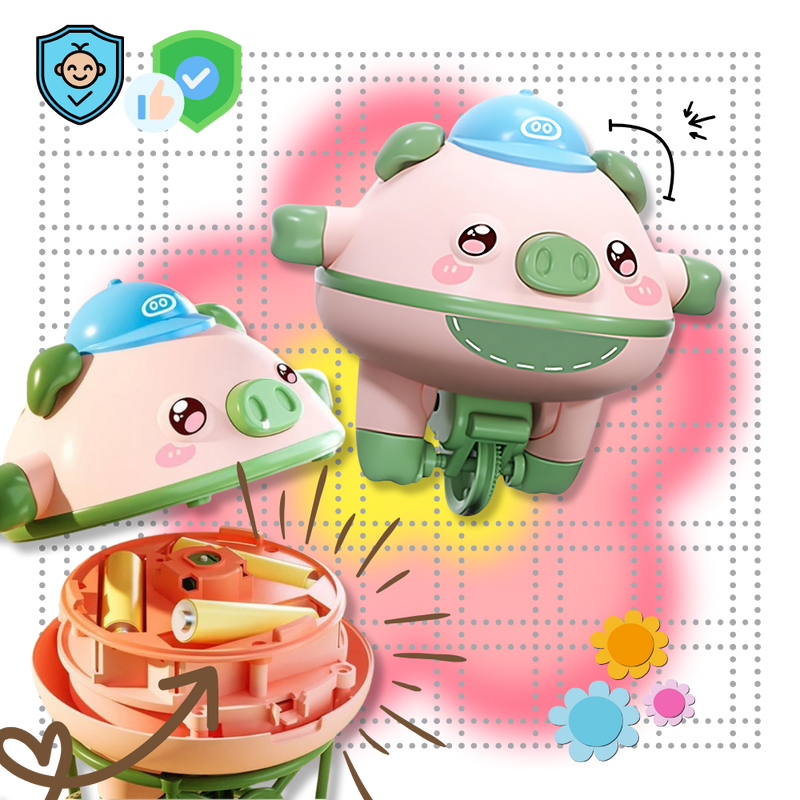 Jouet cochon équilibriste mignon