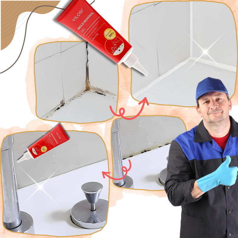 Gel détachant anti-moisissure