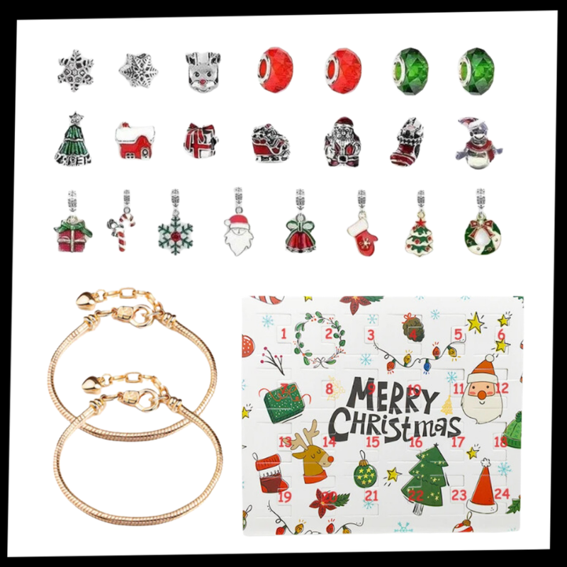 Calendrier de l'Avent Bijoux à faire soi-même de 24 jours