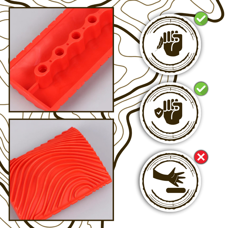 Outil de peinture imitation grain de bois