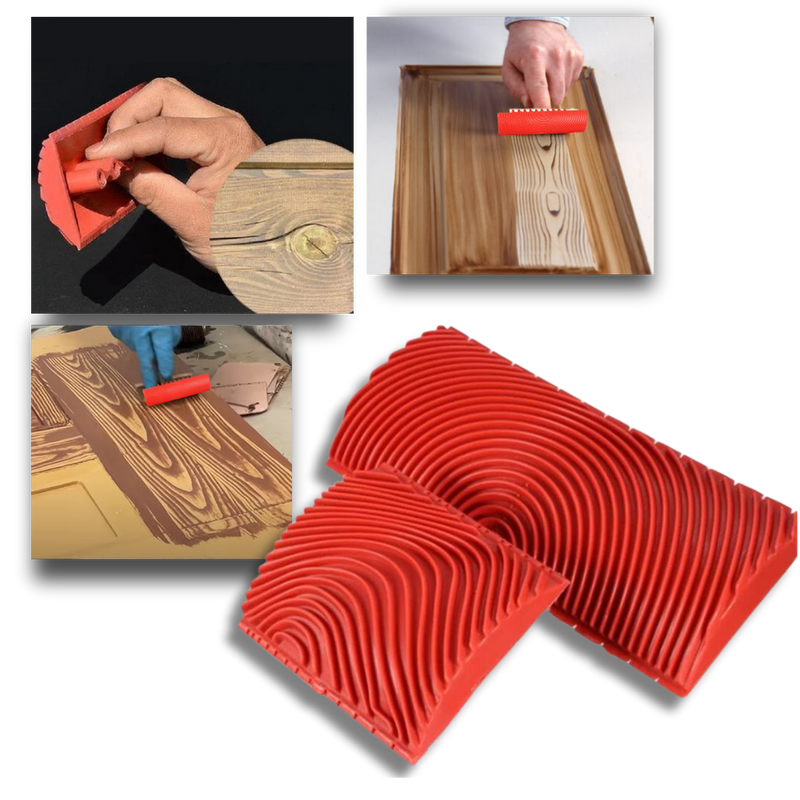 Outil de peinture imitation grain de bois
