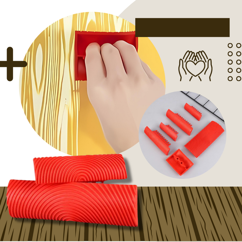 Outil de peinture imitation grain de bois