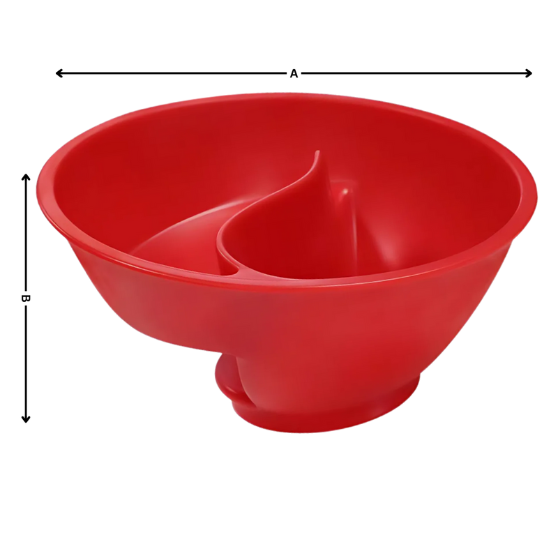 Bol à céréales avec séparation sec-humide