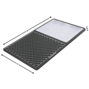 Tapis désinfectant à double zone de nettoyage