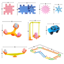 Jouet éducatif à engrenages électriques