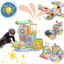 Jouet éducatif à engrenages électriques